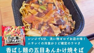 【実食】ニチレイ 香ばし麺の五目あんかけ焼そば レビュー|レンジ6分・洗い物ゼロでお店の味?【正直な感想】
